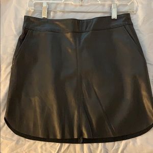 Black Leather Skirt